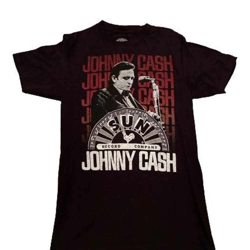 Johnny Cash Sun Record Company Women's SM Graphic T-shirt